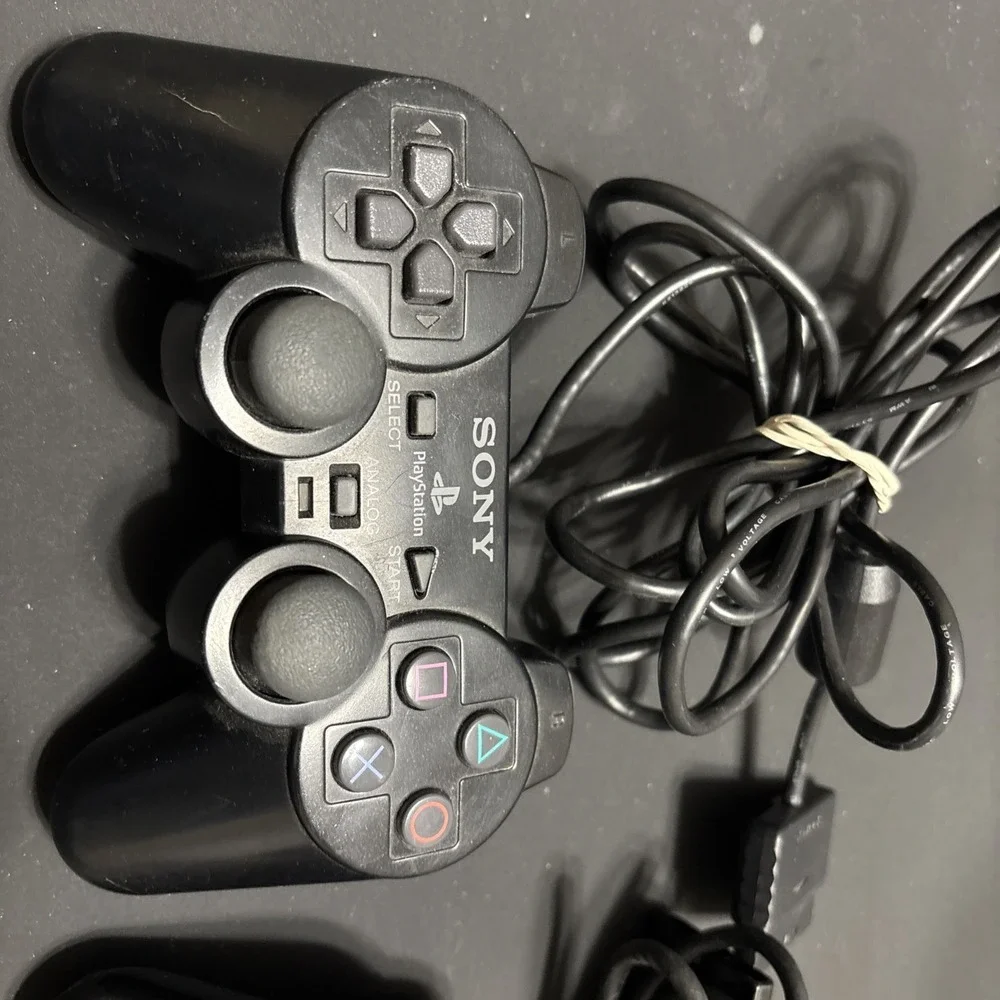 Lot of 2 Sony PlayStation PS2 DualShock 2 OEM Wired Controllers Untested